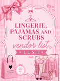 LINGERIE, PAJAMAS AND SCRUBS List